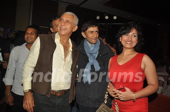 Dev Anand, Divya and Naseeruddin at Press conference and unveiling the promo of movie 'Chargesheet'