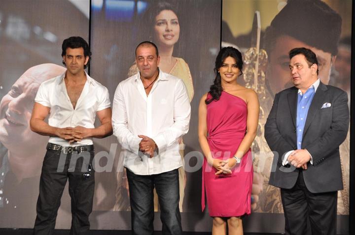 Hrithik Roshan, Sanjay Dutt, Priyanka Chopra and Rishi Kapoor at 'Agneepath' trailer launch event