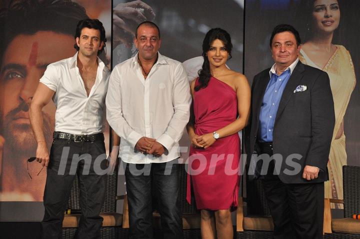 Hrithik Roshan, Sanjay Dutt, Priyanka Chopra and Rishi Kapoor at 'Agneepath' trailer launch event