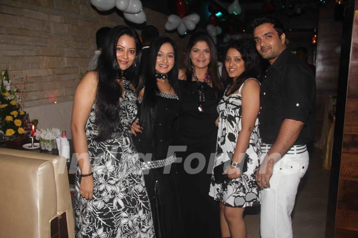Pragati Mehra, Sushmita Daan and Micckie Dudaaney at Birthday party of tv actress Sangeeta Kapure