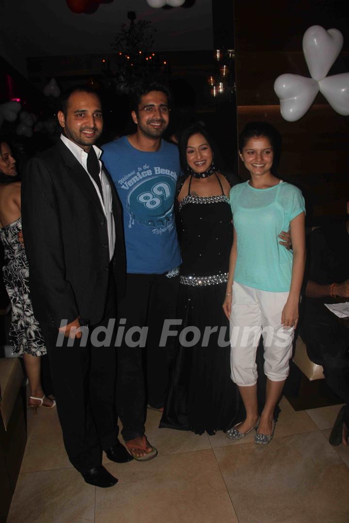 Avinash Sachdev and Rubina Dilaik at Birthday party of tv actress Sangeeta Kapure