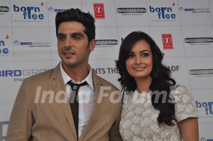 Zayed Khan and Dia Mirza at Music launch of film 'Love Breakups Zindagi' in Mumbai