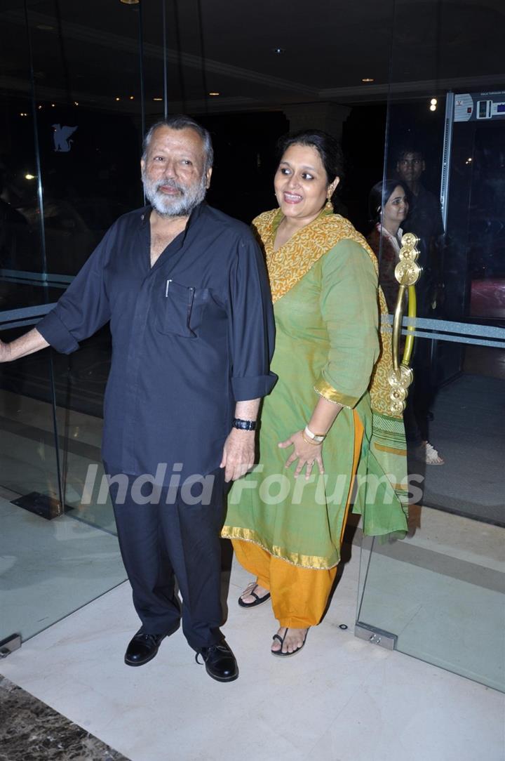 Pankaj and Supriya at Music success party of film 'Mausam' at Hotel JW Marriott in Juhu, Mumbai