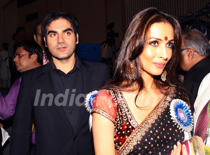 Malaika Arora and Arbaaz Khan at the 58th National Film Awards 2010, in New Delhi