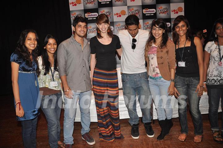 Prateik Babbar and Kalki Koechlin at UTV Bindass promotional event, KC College