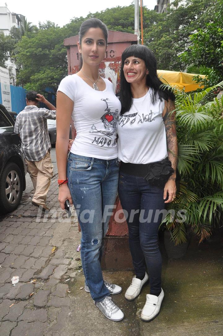 Katrina Kaif launches Mad-O-Wat salon at Bandra, Mumbai