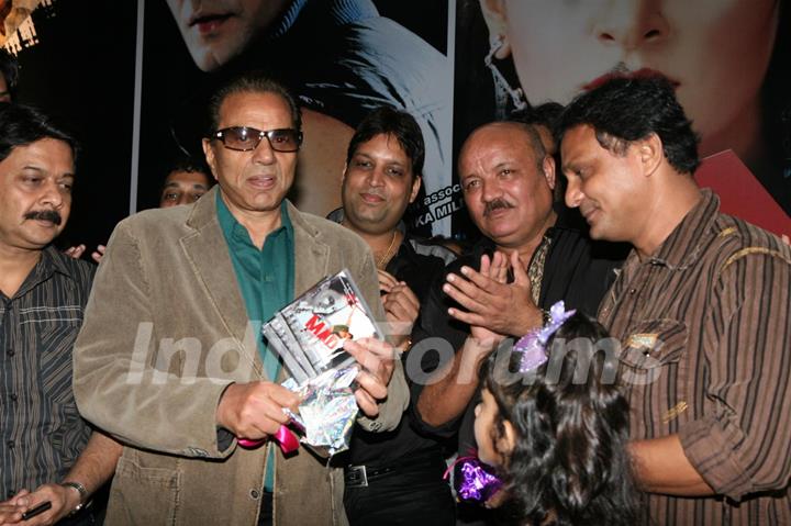 Dharmendra with cast at MAD film music launch at Andheri in Mumbai