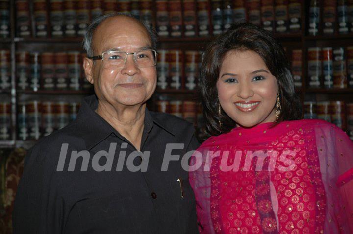 Kavita Barjatya with her Father