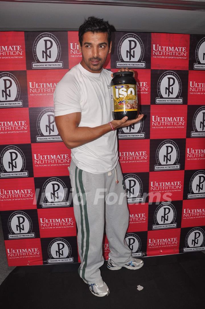 John Abraham launches Ultimate Nutrition at Trdient Nariman Point