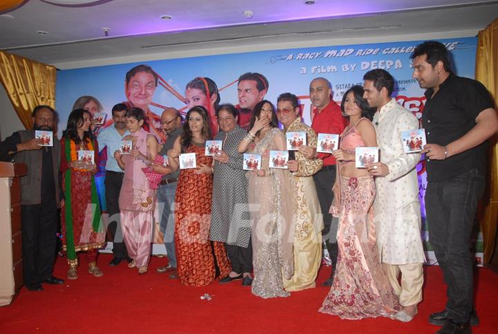 Cast and Crew at Music launch of movie 'Tere Mere Phere'