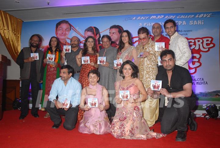 Cast and Crew at Music launch of movie 'Tere Mere Phere'