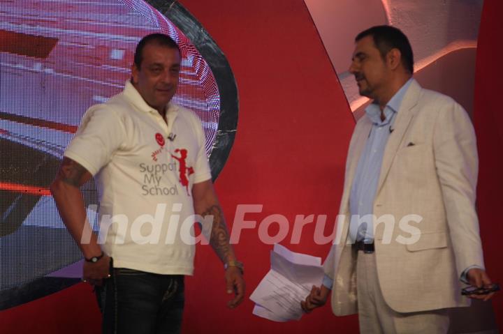 Sanjay Dutt and Boman Irani at Coca-Cola India and NDTV 'SUPPORT MY SCHOOL' campaign event