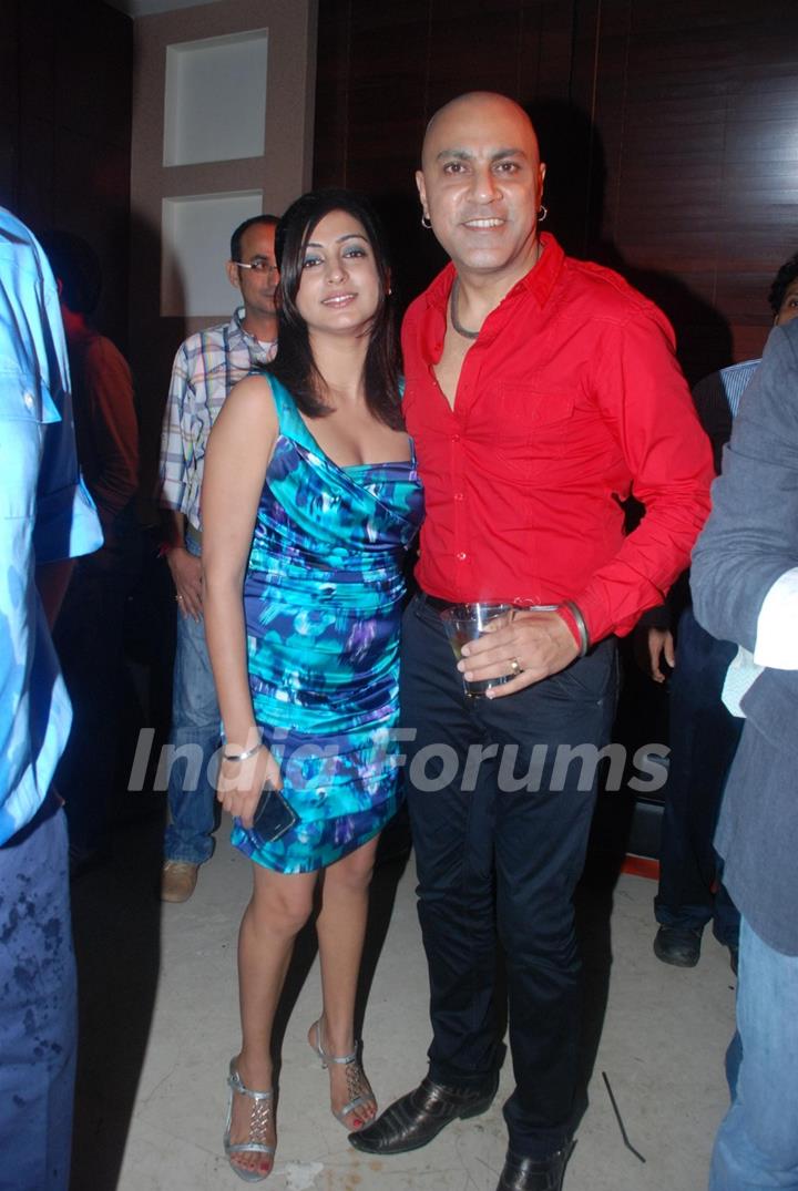 Baba and Anju Sehgal in 'Maryaada Lekin Kab Tak' tvshow completion party of 200 episodes