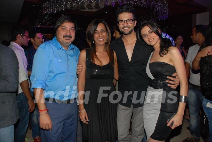 Tony & Deeya Singh with RaQesh and Riddhi Dogra Vashisth at 'Maryaada Lekin Kab Tak'  party