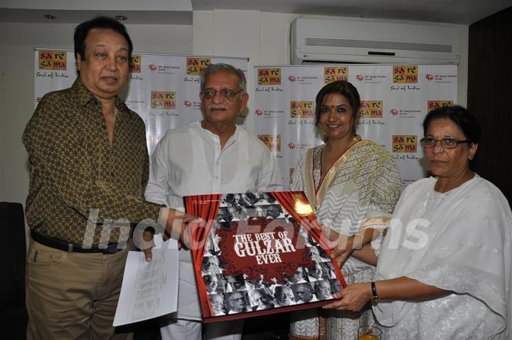 Gulzar's album 'The Best Of Gulzar Ever' launch by Sa Re Ga Ma