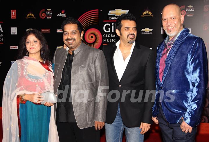 Shankar Mahadevan, Ehsaan Noorani and Loy Mendonsa at the ''Chevrolet Global Indian Music Awards'' at Kingdom of Dreams in Gurgaon