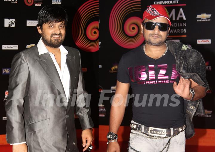 Sajid-Wajid at 'Chevrolet Global Indian Music Awards' at Kingdom of Dreams in Gurgaon