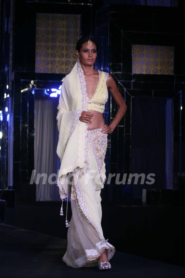 Model walks the ramp for Rocky S at Aamby Valley City India Bridal Week 2011 Day 1 at Sahara Star