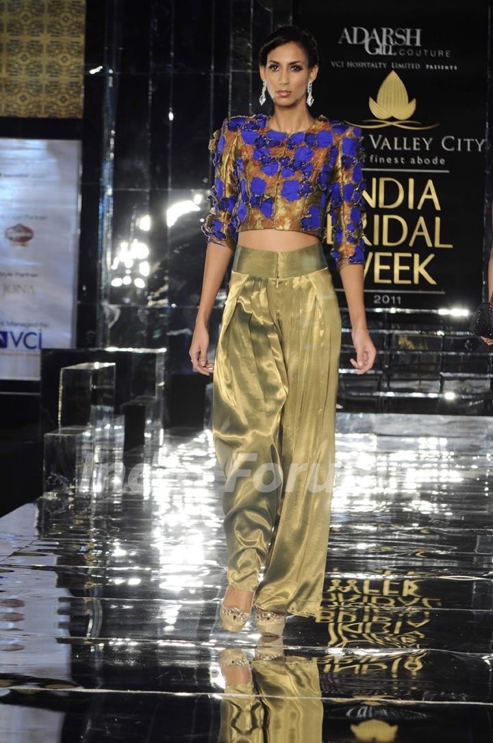 Model walks the ramp at Aamby Valley India Bridal Week day 2. .