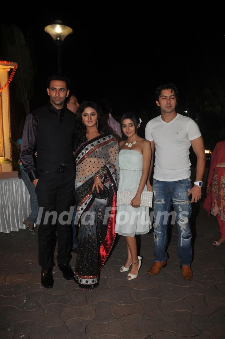 Nandish, Rashmi, Tina and Sharhaan at ITA Awards at Yashraj studios in Mumbai