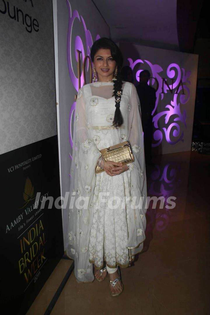 Bhagyashree for Neeta Lulla Show at India Bridal week 2011 Day 4 in Grand Hyatt, Mumbai