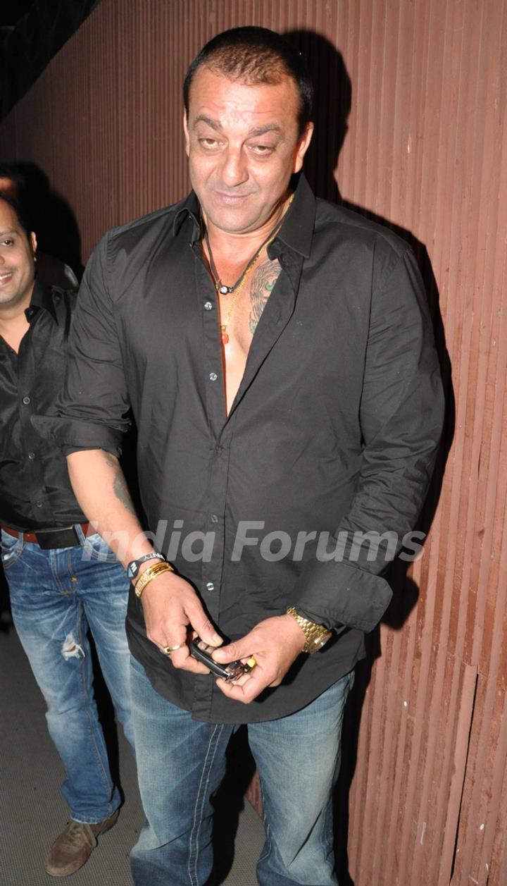 Sanjay Dutt at Ranbir Kapoor birthday party and Rockstar bash at Aurus