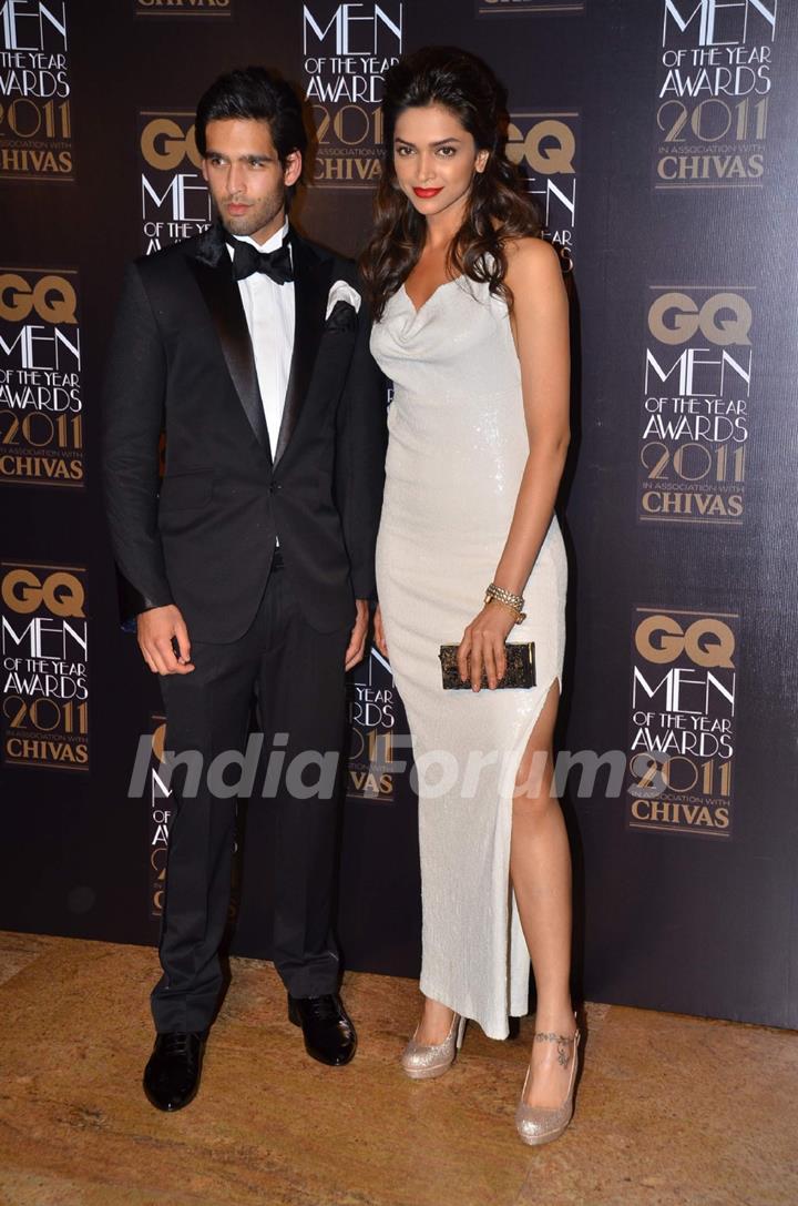 Siddharth Mallya with Deepika at GQ celebrates its 3rd anniversary in India with the Men of the Year