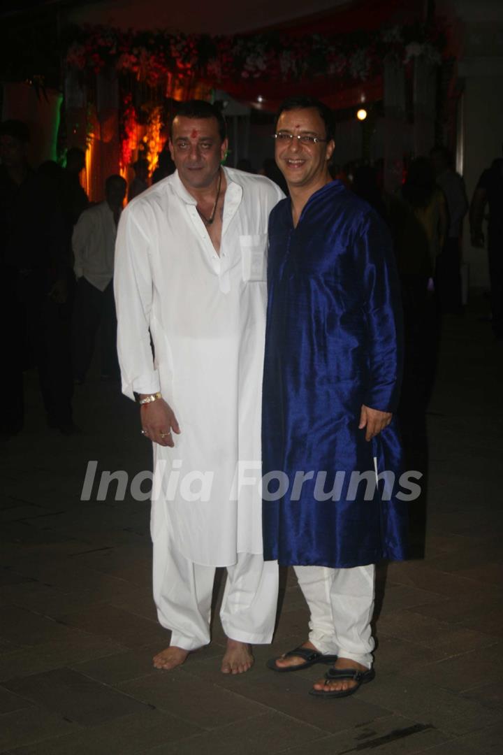 Vidhu Vinod Chopra grace Sanjay Dutt's Mata Ki Chowki in Bandra