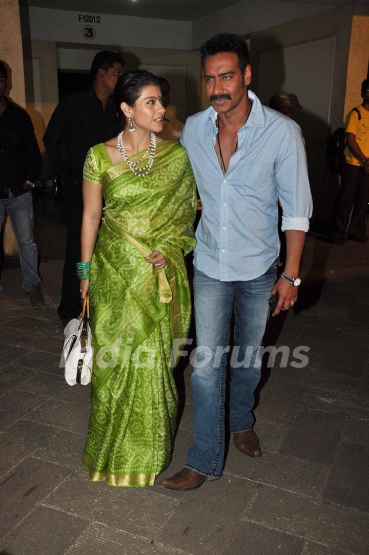 Kajol and Ajay Devgn grace Sanjay Dutt's Mata Ki Chowki in Bandra