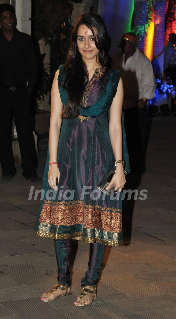 Shraddha Kapoor grace Sanjay Dutt's Mata Ki Chowki in Bandra