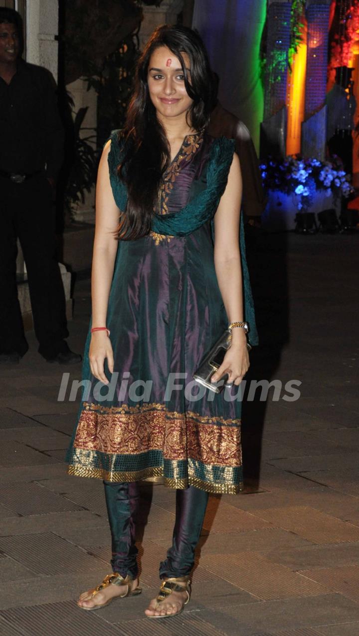 Shraddha Kapoor grace Sanjay Dutt's Mata Ki Chowki in Bandra