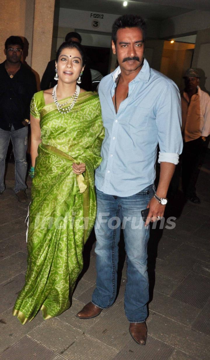 Kajol and Ajay Devgn grace Sanjay Dutt's Mata Ki Chowki in Bandra