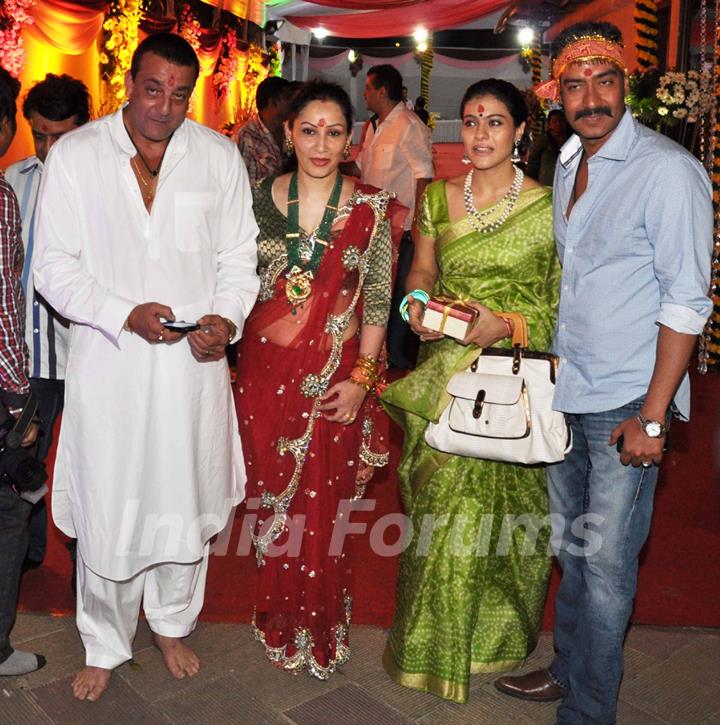 Celebs grace Sanjay Dutt's Mata Ki Chowki in Bandra