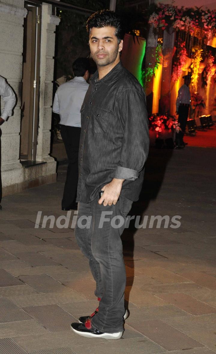 Karan Johar grace Sanjay Dutt's Mata Ki Chowki in Bandra