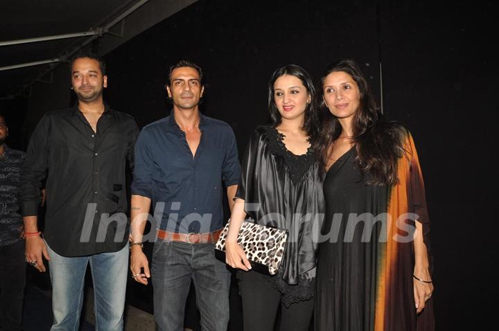 Arjun Rampal with wife attend the Planet Volkswagen launches party at Blue Frog