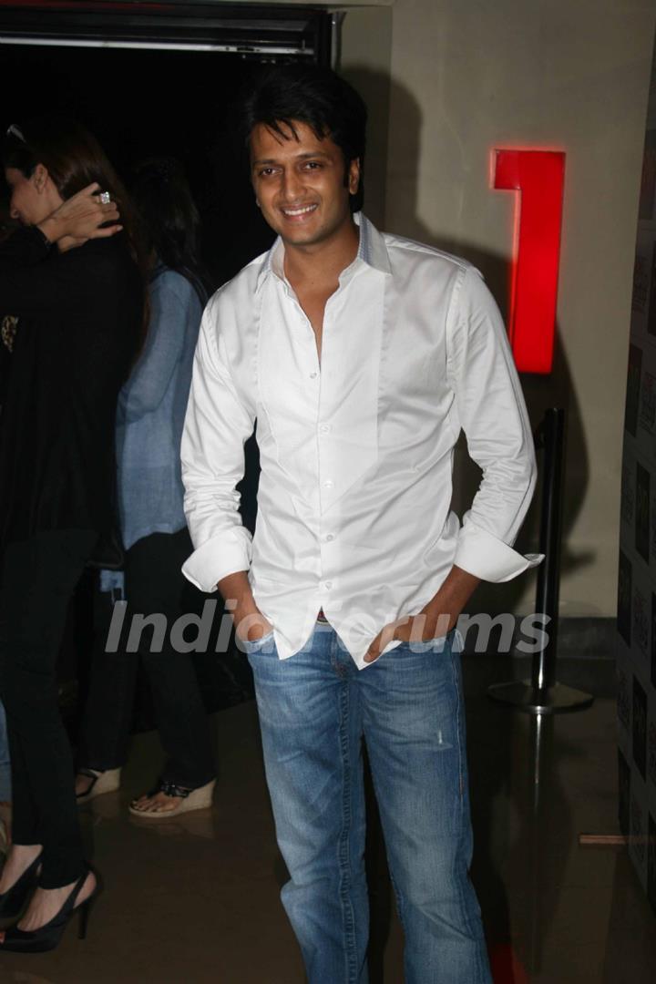 Ritesh Deshmukh at Premiere of movie 'Love Breakups Zindagi' at PVR