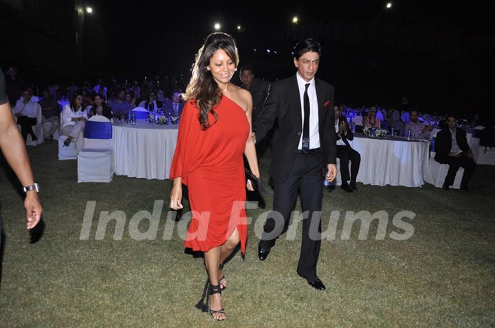 Shah Rukh Khan during the felicitation of Gauri Khan by Volkswagen Phaeton in Mumbai