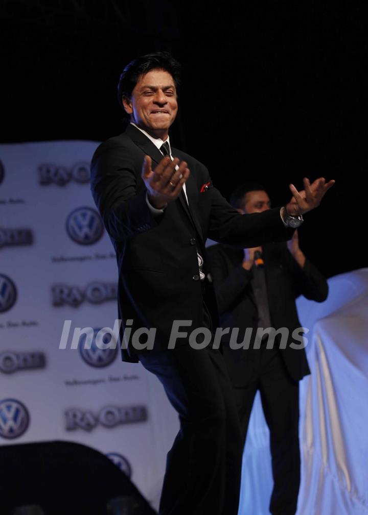 Shah Rukh Khan during the felicitation of Gauri Khan by Volkswagen Phaeton in Mumbai