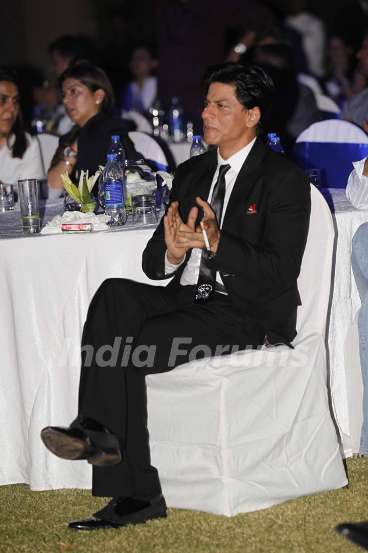 Shah Rukh Khan during the felicitation of Gauri Khan by Volkswagen Phaeton in Mumbai