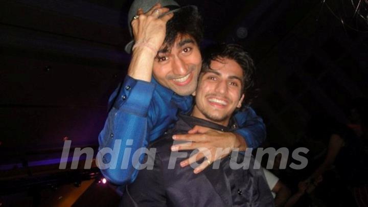 Harshad Chopra with his friend