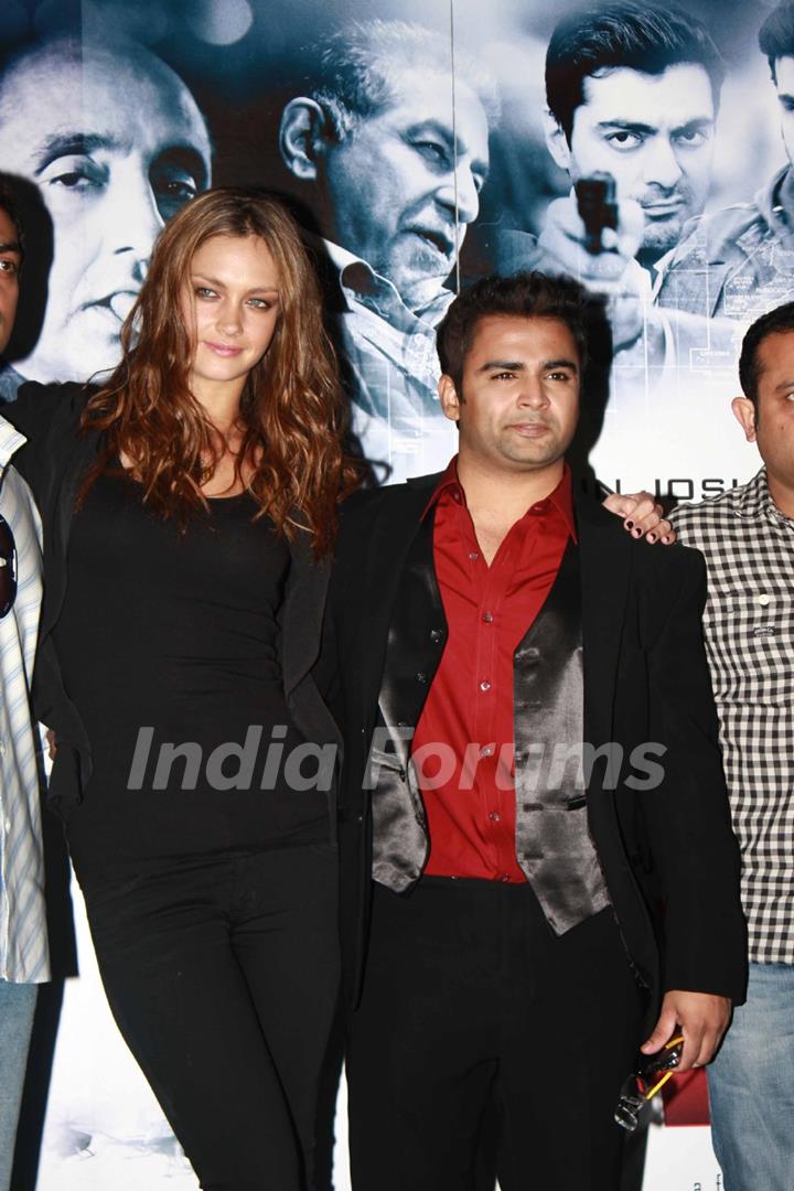 Sachin Joshi and Candice Boucher at Press Conference of film 'Aazaan'