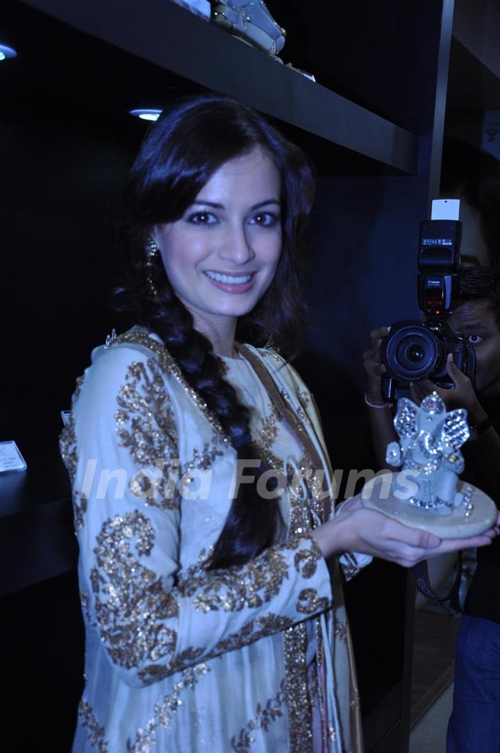 Dia Mirza during the unveiling of Gitanjali Group Alder & Roth's new collection in Mumbai