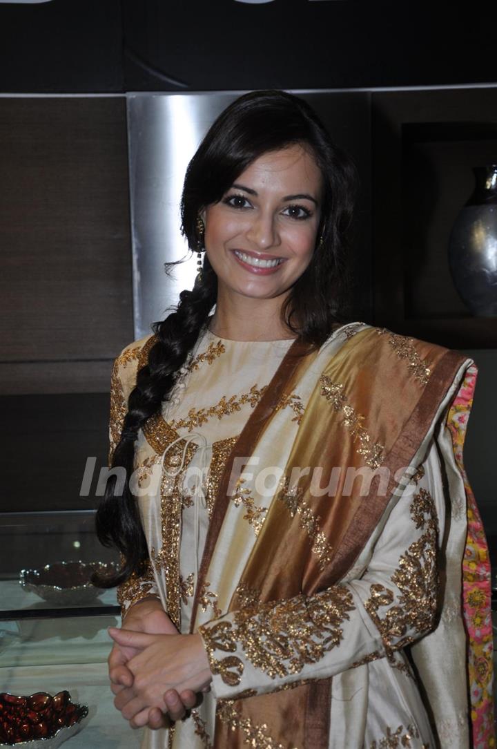 Dia Mirza during the unveiling of Gitanjali Group Alder & Roth's new collection in Mumbai