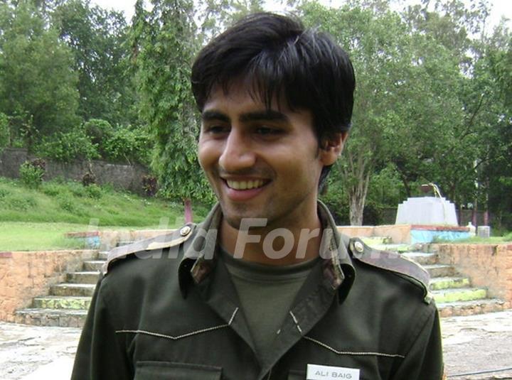 Harshad as Cadet Ali Baigh in tv show Left Right Left