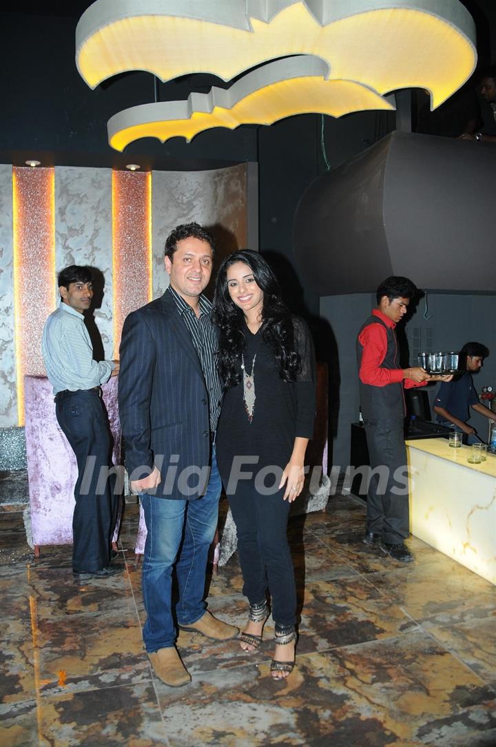 Sara and Afreen Khan at Grand launch of 'CAVE' for the first time in Mumbai a Sunken Bar and Cave