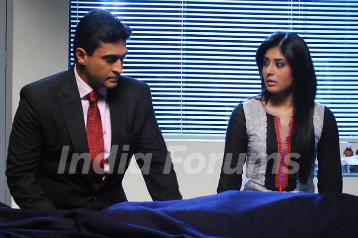 Mohnish Behl and Kritika Kamra in tv show Kuch Toh Log Kahenge