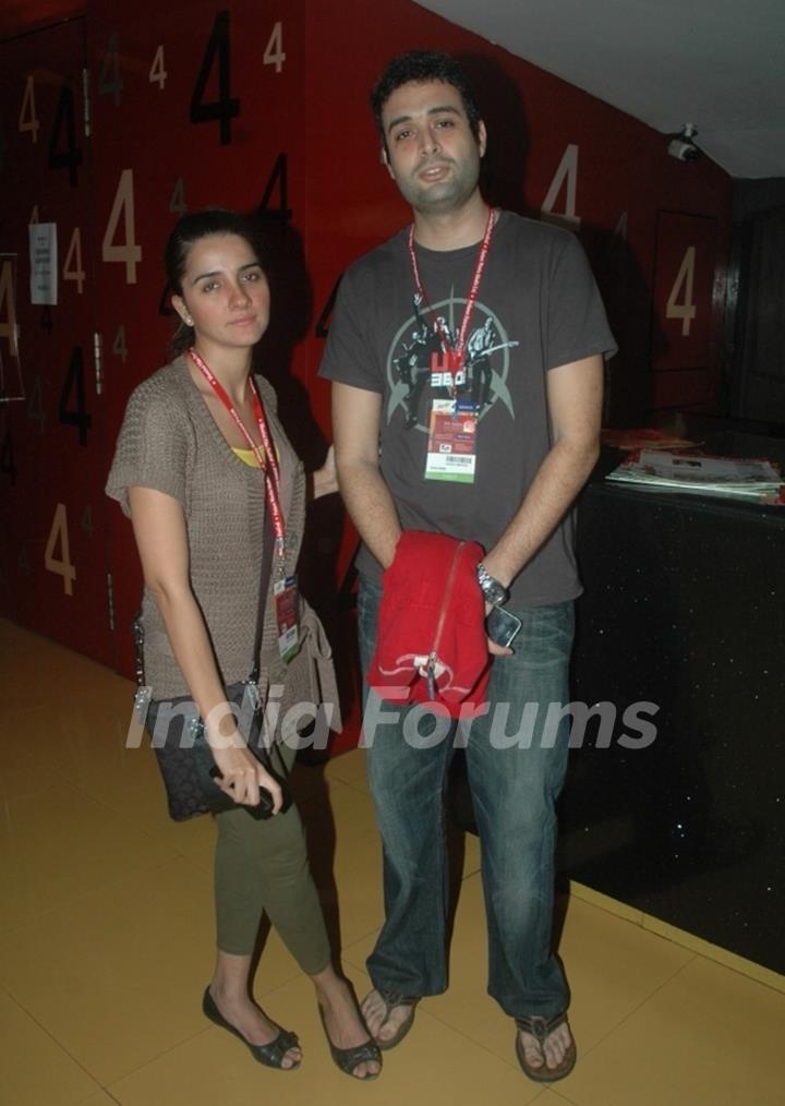 Shruti Seth & Danish Aslam at on Day 6 of 13th Mumbai Film Festival