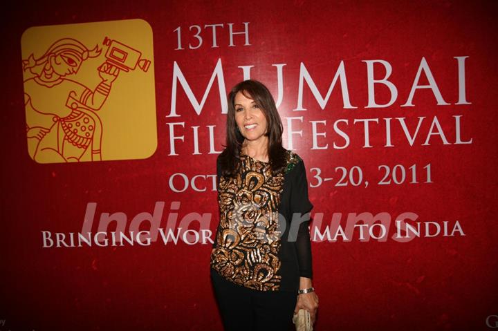 Olivia Harrison at on Day 7 of 13th Mumbai Film Festival