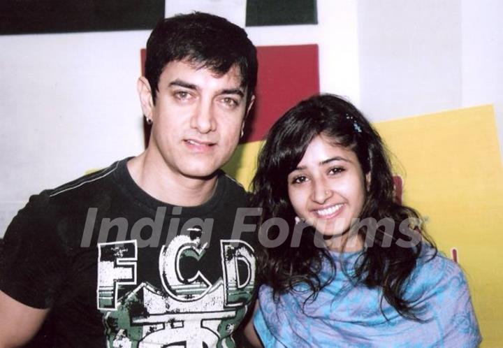 Sana Amin Sheikh with Aamir Khan