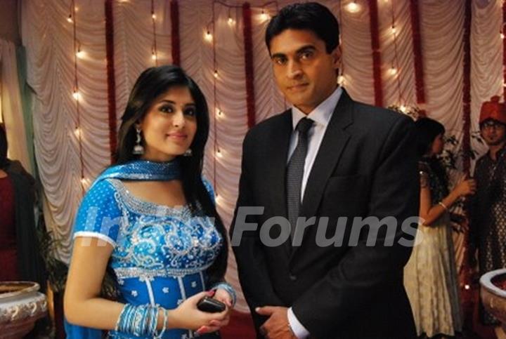 Mohnish Behl and Kritika Kamra in tv show Kuch Toh Log Kahenge